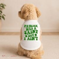 Patrick Was A Saint Funny St Patricks Day Doggie Tank thumb 2