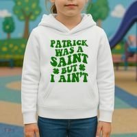 Patrick Was A Saint Funny St Patricks Day Kids Hoodie thumb 3