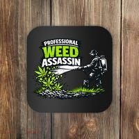 Professional Weed Assassin Lawncare Company Coaster thumb 0