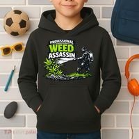 Professional Weed Assassin Lawncare Company Kids Hoodie thumb 2