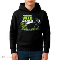 Professional Weed Assassin Lawncare Company Kids Hoodie thumb 4