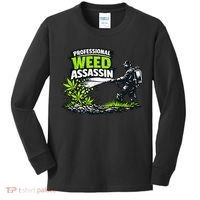 Professional Weed Assassin Lawncare Company Kids Long Sleeve Shirt thumb 0