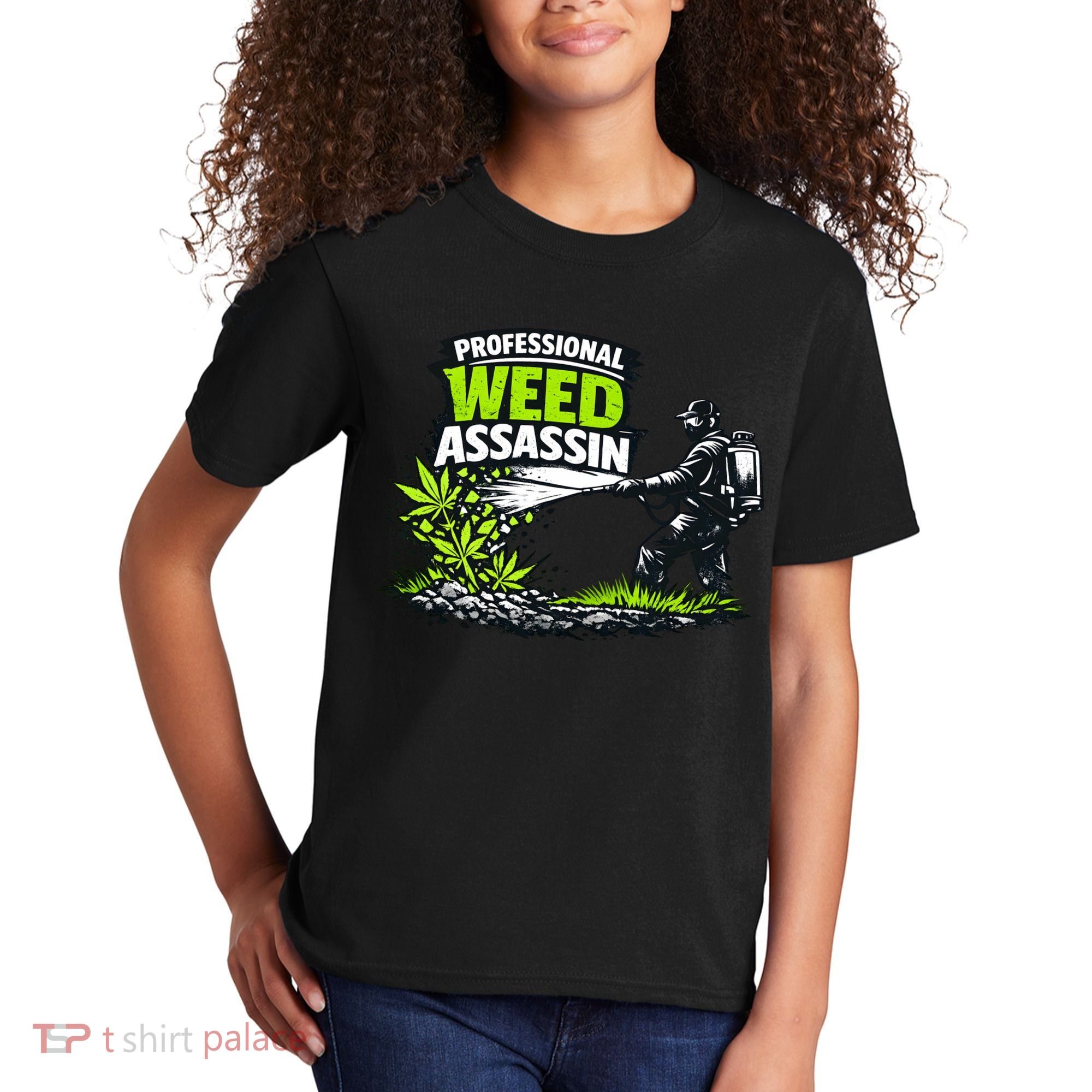 Professional Weed Assassin Lawncare Company Kids T-Shirt