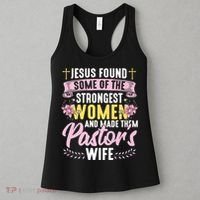 Pastor Wife Appreciation Church Christian Pastor Wife Premium Women's Tank Top thumb 3