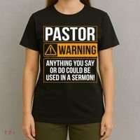 Pastor Warning Anything You Say Could Be Used In A Sermon T-Shirt thumb 4