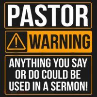 Pastor Warning Anything You Say Could Be Used In A Sermon Women's Hoodie thumb 2