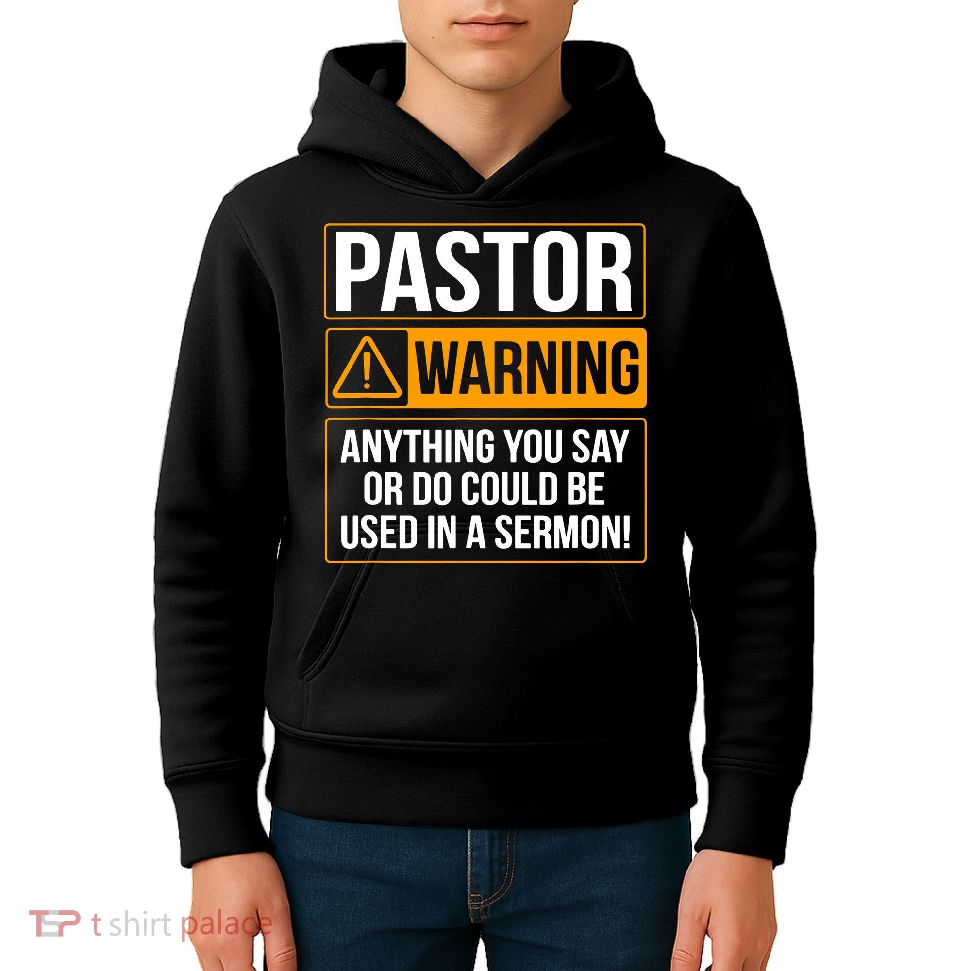 Pastor Warning Anything You Say Could Be Used In A Sermon Kids Hoodie