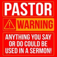 Pastor Warning Anything You Say Could Be Used In A Sermon Santa Hat thumb 1