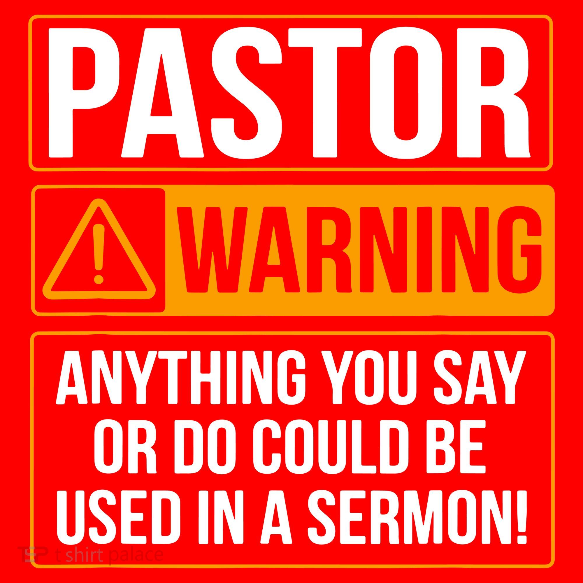 Pastor Warning Anything You Say Could Be Used In A Sermon Santa Hat