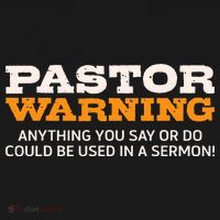 Pastor Warning Anything You Say Be Used In Sermon Gift Apron thumb 3