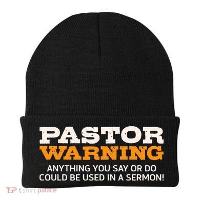 Pastor Warning Anything You Say Be Used In Sermon Gift Beanie