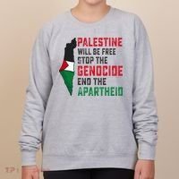 Palestine Will Be Free Stop The Genocide End The Apartheid Women's Sweatshirt thumb 0