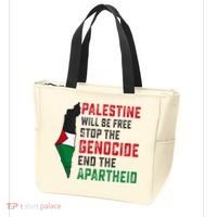 Palestine Will Be Free Stop The Genocide End The Apartheid Tote Bag thumb 3