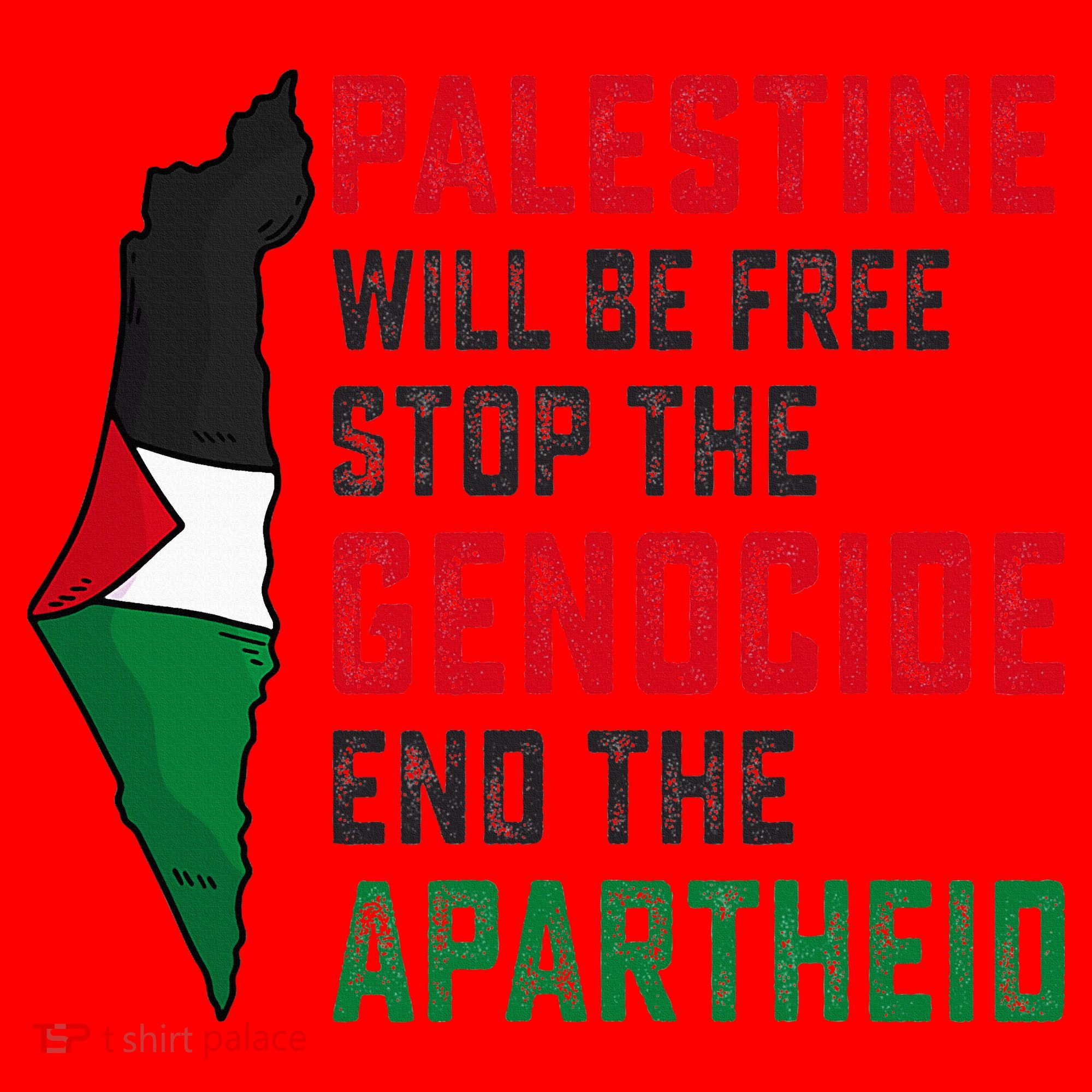Palestine Will Be Free Stop The Genocide End The Apartheid Santa Hat