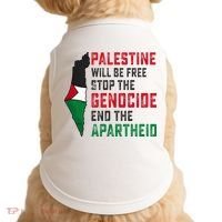 Palestine Will Be Free Stop The Genocide End The Apartheid Doggie Tank thumb 0