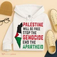 Palestine Will Be Free Stop The Genocide End The Apartheid Hoodie thumb 4