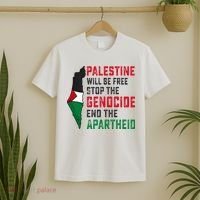 Palestine Will Be Free Stop The Genocide End The Apartheid T-Shirt thumb 2