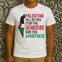 Palestine Will Be Free Stop The Genocide End The Apartheid T-Shirt thumb 3