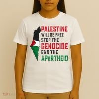 Palestine Will Be Free Stop The Genocide End The Apartheid T-Shirt thumb 4