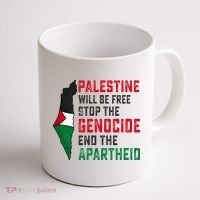 Palestine Will Be Free Stop The Genocide End The Apartheid Coffee Mug thumb 1