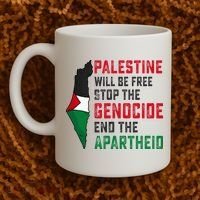 Palestine Will Be Free Stop The Genocide End The Apartheid Coffee Mug thumb 2