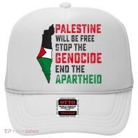 Palestine Will Be Free Stop The Genocide End The Apartheid Hat thumb 0