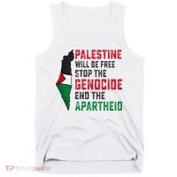 Palestine Will Be Free Stop The Genocide End The Apartheid Tank Top thumb 0