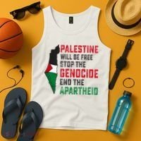 Palestine Will Be Free Stop The Genocide End The Apartheid Tank Top thumb 4