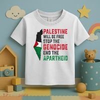 Palestine Will Be Free Stop The Genocide End The Apartheid Toddler T-Shirt thumb 3