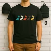 Pelican Water Bird Ornithology Tropical Pelican Gift Pelican T-Shirt thumb 6