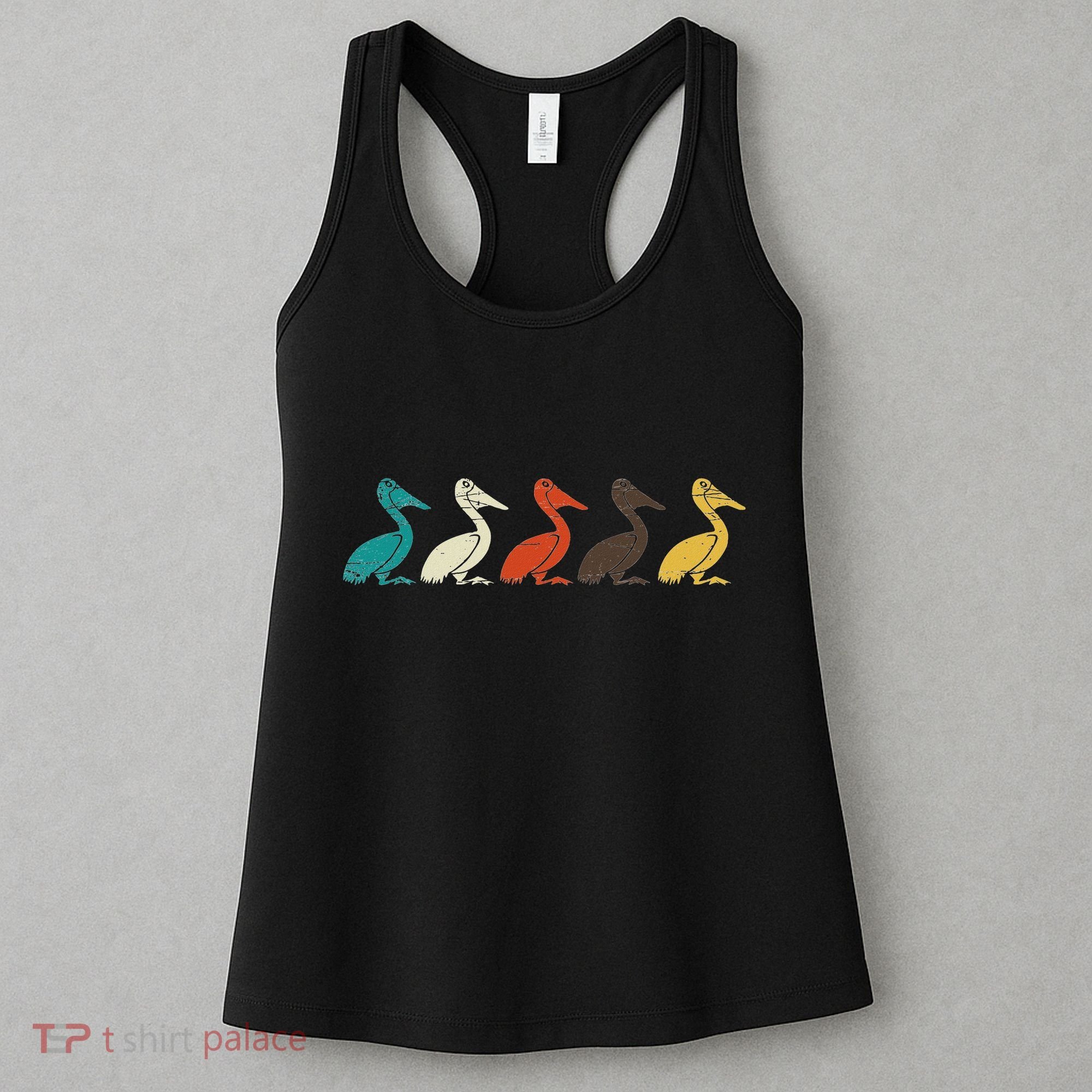 Pelican Water Bird Ornithology Tropical Pelican Gift Pelican Women's Tank Top