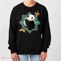 Panda With Butterflies Women's Sweatshirt thumb 0