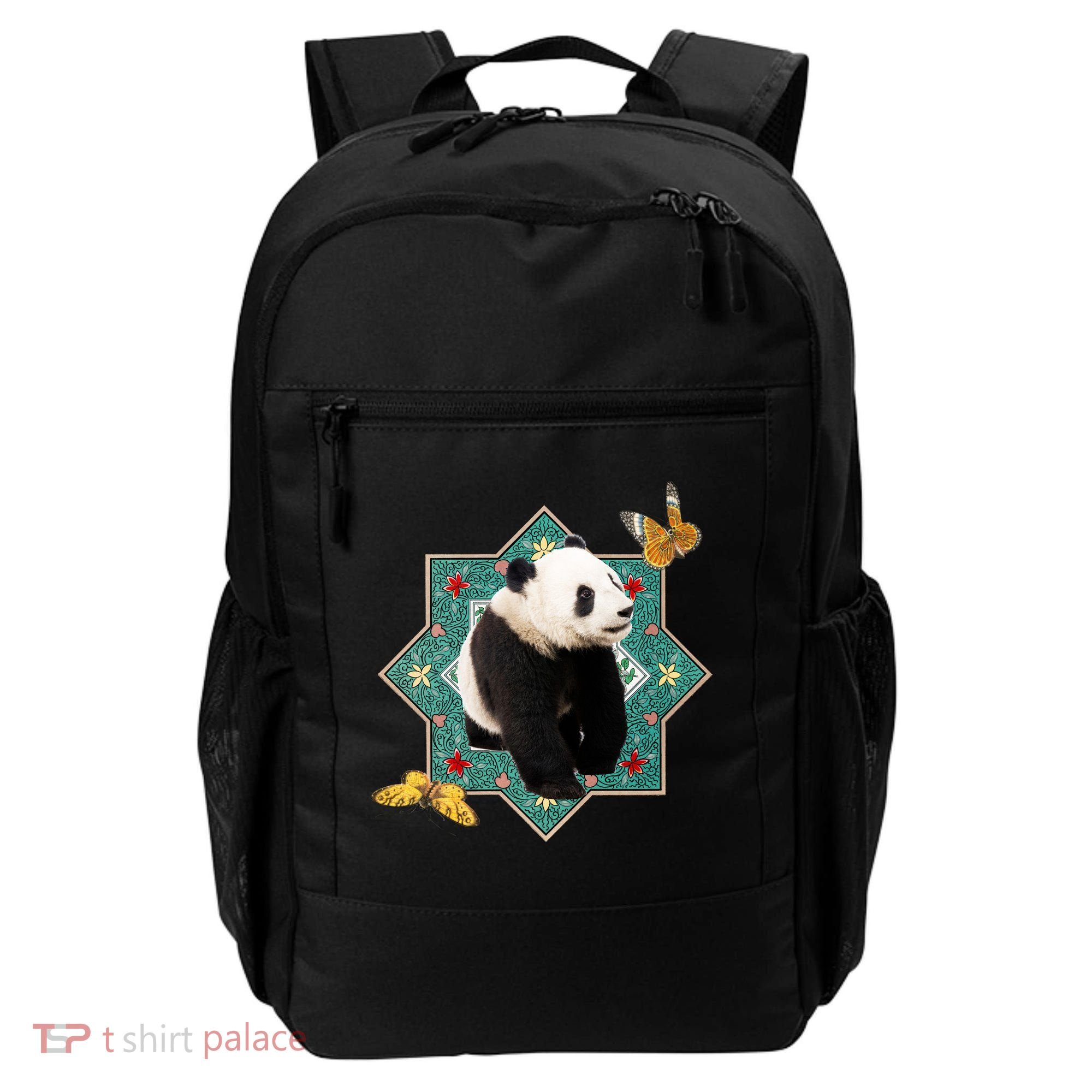 Panda With Butterflies Backpack