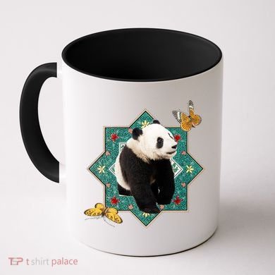 Panda With Butterflies Coffee Mug