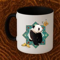 Panda With Butterflies Coffee Mug thumb 2