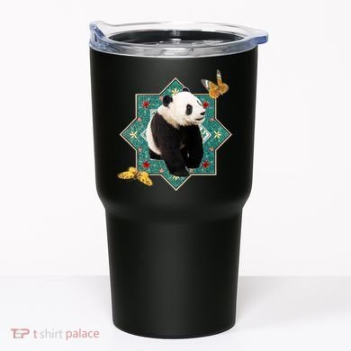 Panda With Butterflies Tumbler
