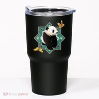 Panda With Butterflies Tumbler thumb 0