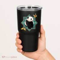 Panda With Butterflies Tumbler thumb 2