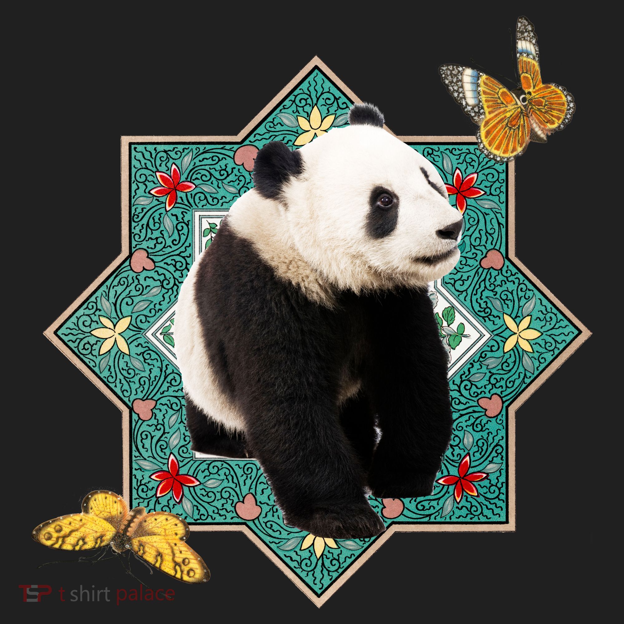 Panda With Butterflies Tumbler