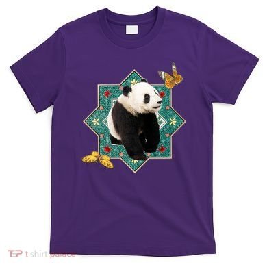 Panda With Butterflies T-Shirt