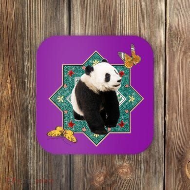 Panda With Butterflies Coaster