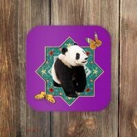 Panda With Butterflies Coaster thumb 0