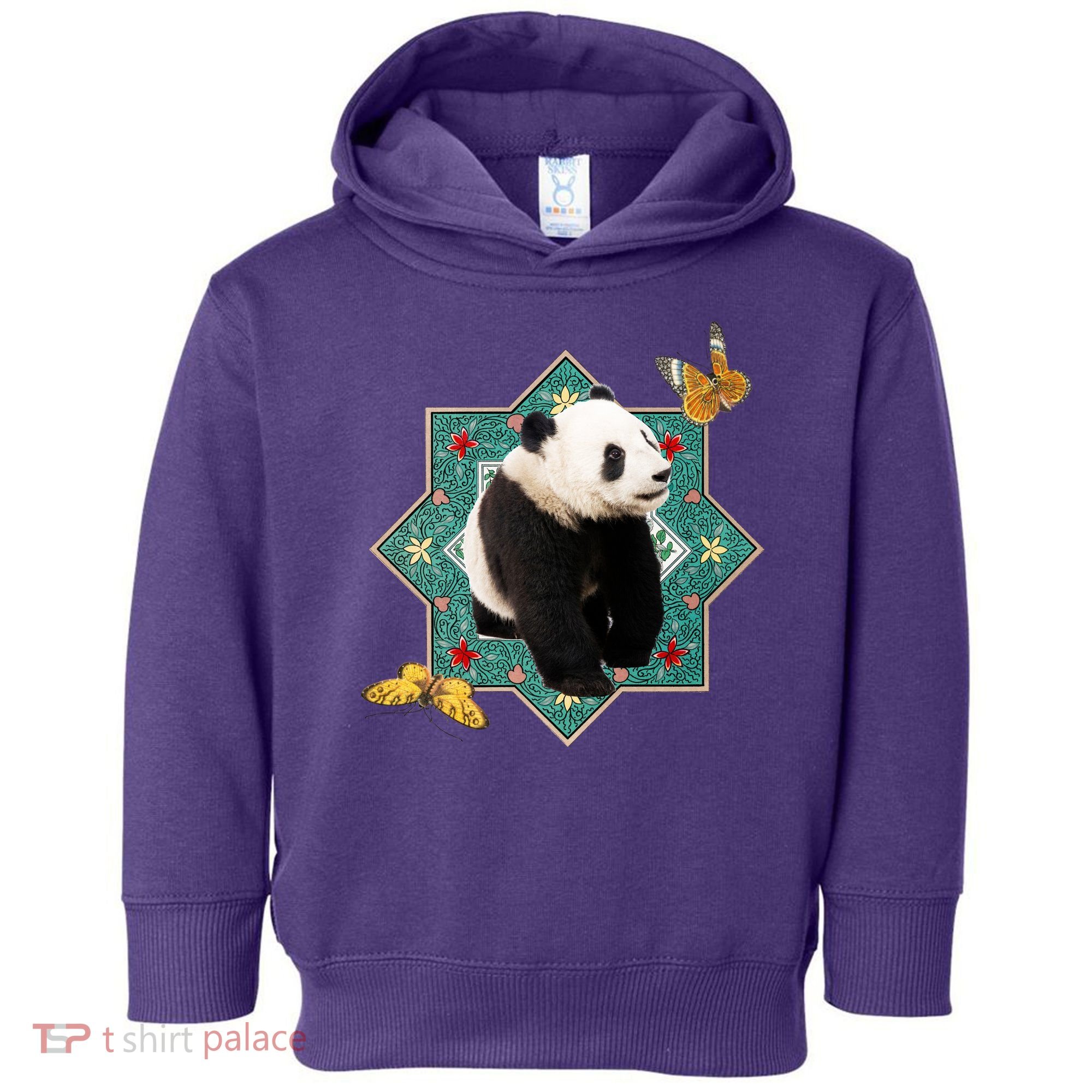 Panda With Butterflies Toddler Hoodie