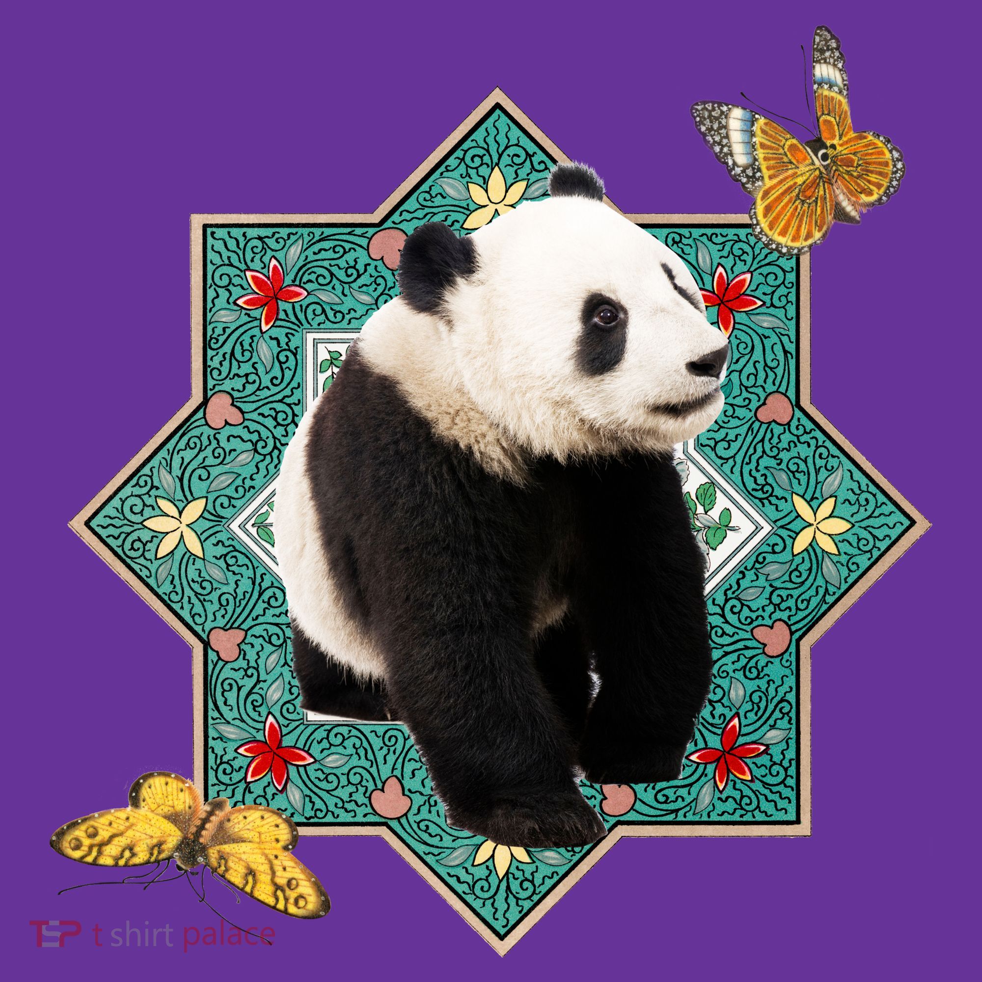 Panda With Butterflies Toddler Hoodie
