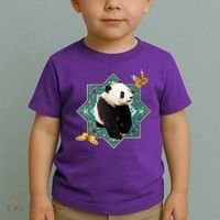 Panda With Butterflies Toddler T-Shirt thumb 2