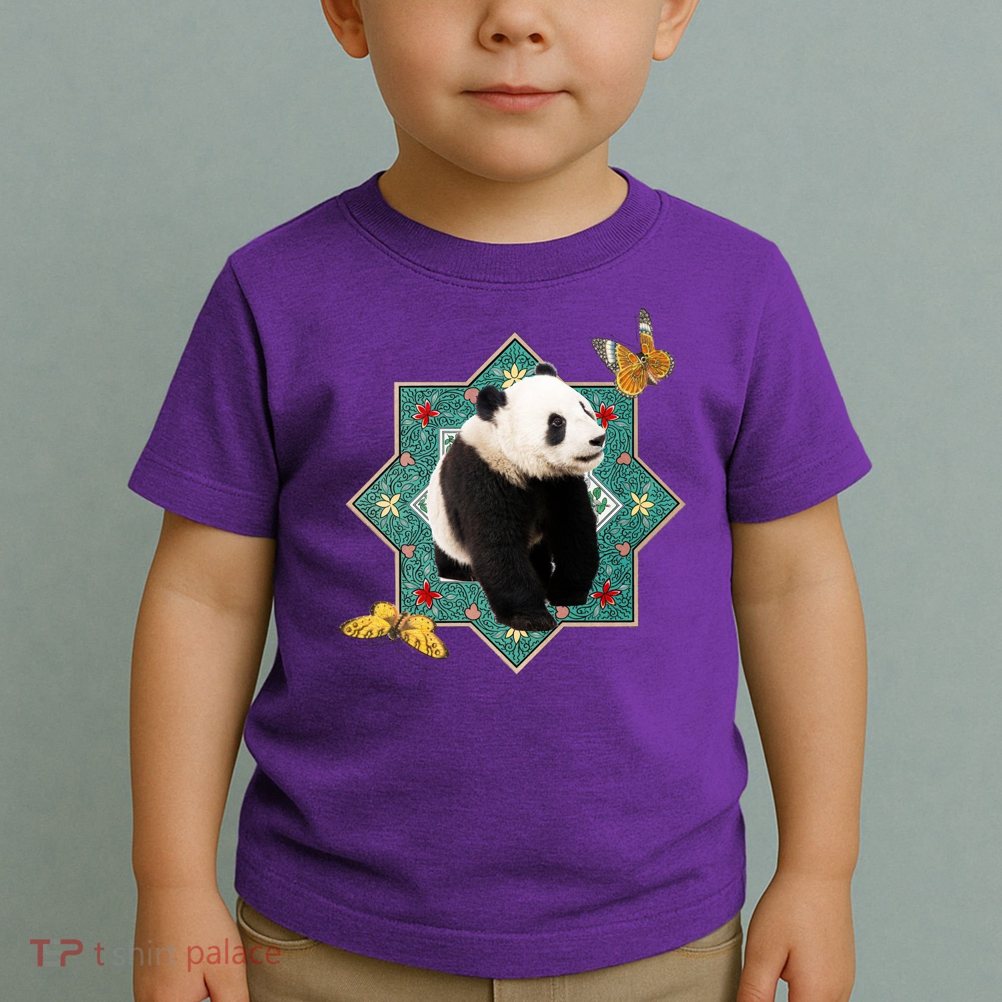 Panda With Butterflies Toddler T-Shirt