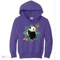 Panda With Butterflies Kids Hoodie thumb 0