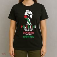 Palestine Will Be Free Stop The Genocide End The Apartheid  T-Shirt thumb 4