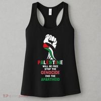 Palestine Will Be Free Stop The Genocide End The Apartheid  Women's Tank Top thumb 3