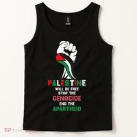 Palestine Will Be Free Stop The Genocide End The Apartheid  Tank Top thumb 2